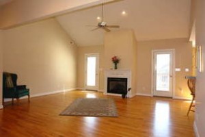 Spacious home interior